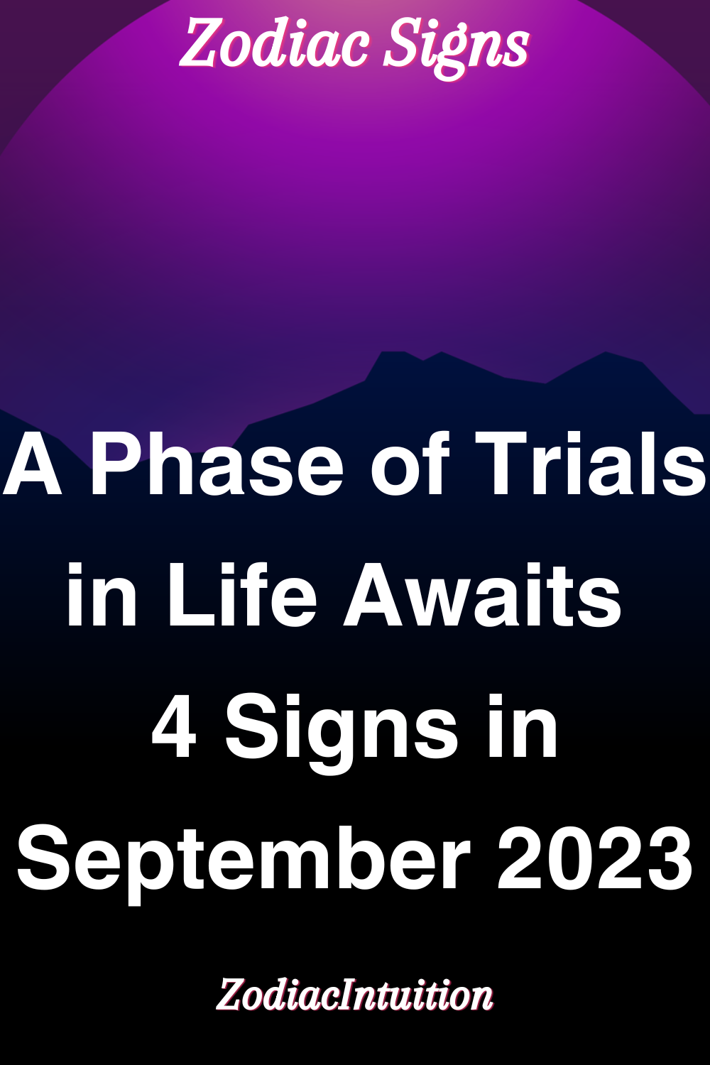 A Phase of Trials in Life Awaits 4 Signs in September 2023