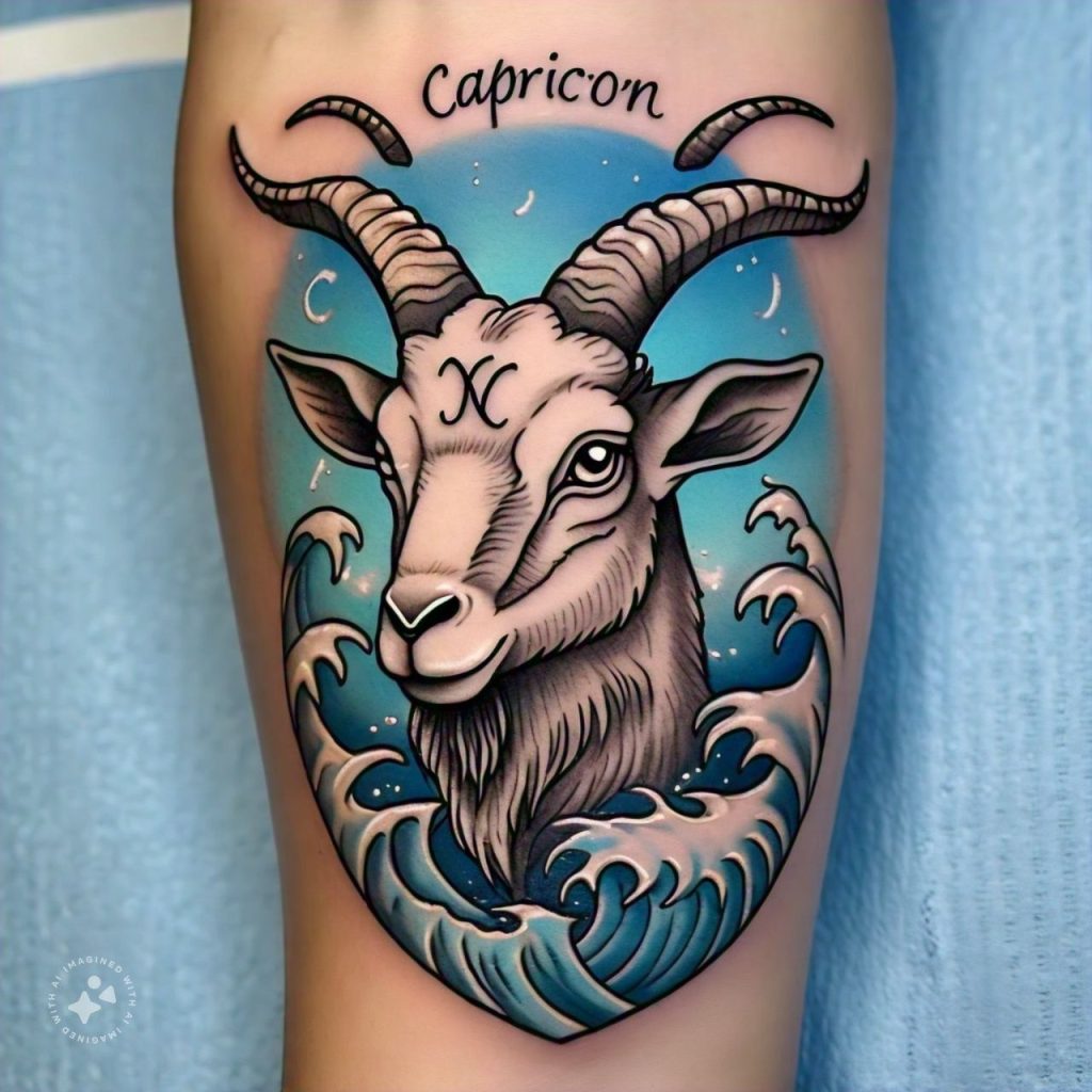 15 Uniquely Georgies Capricorn Zodiac Sign Tattoos