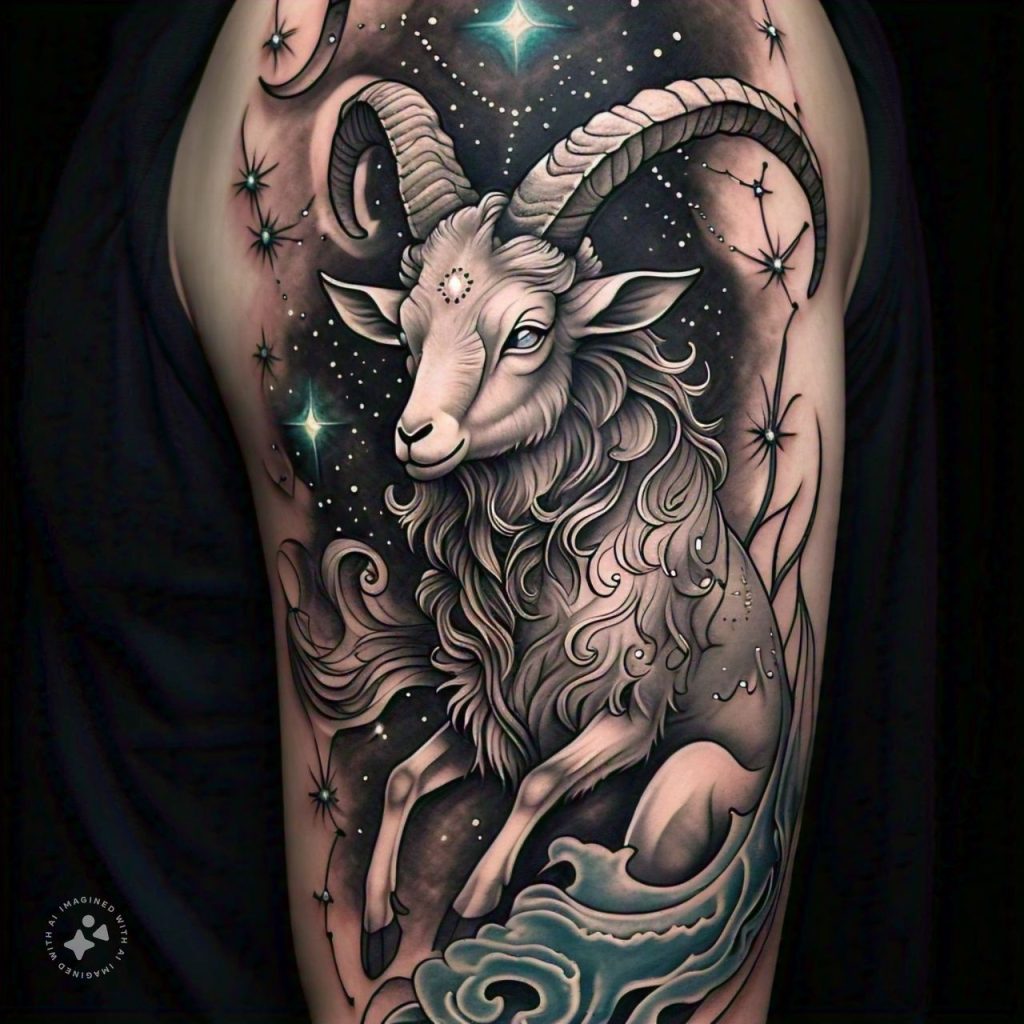 15 Uniquely Georgies Capricorn Zodiac Sign Tattoos