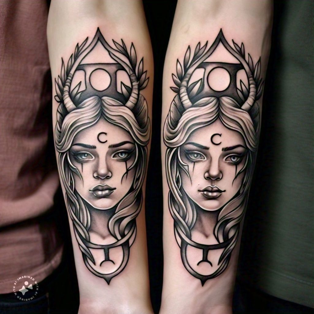 15 Uniquely Georgies Gemini Zodiac Sign Tattoos