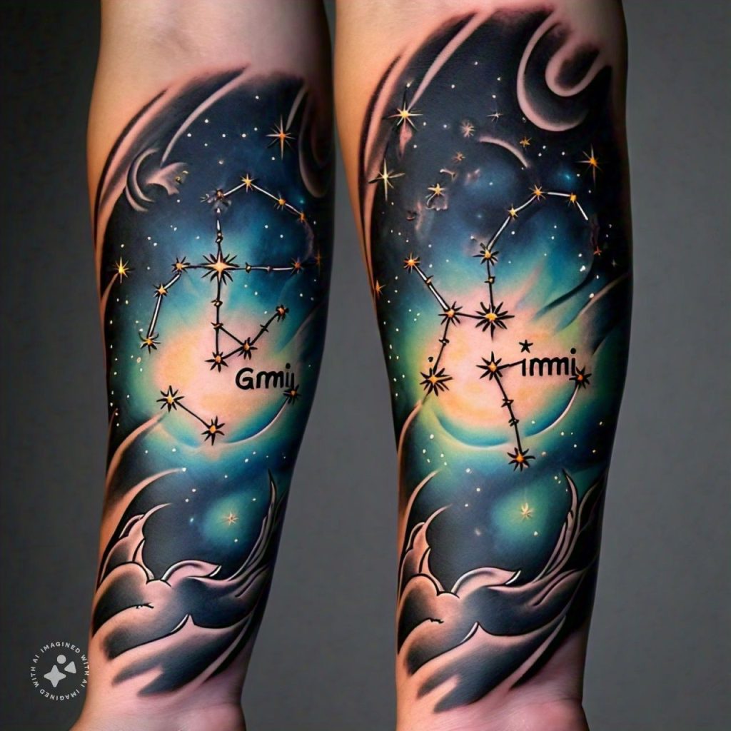 15 Uniquely Georgies Gemini Zodiac Sign Tattoos