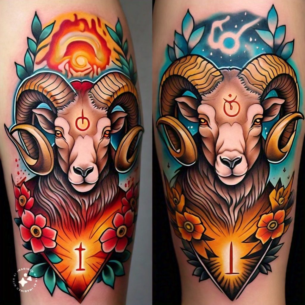 15 Uniquely Georgies Aries Zodiac Sign Tattoos