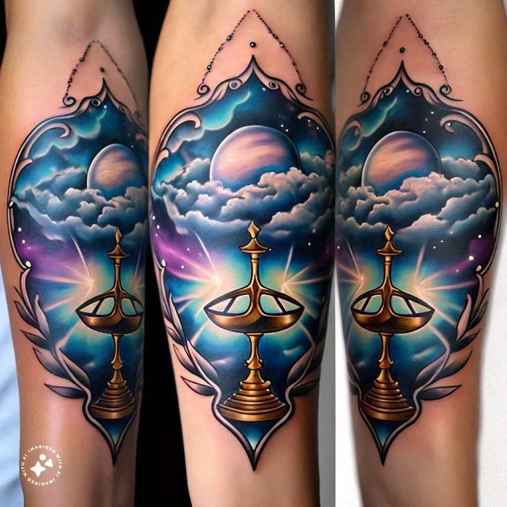 15 Uniquely Georgies Libra Zodiac Sign Tattoos