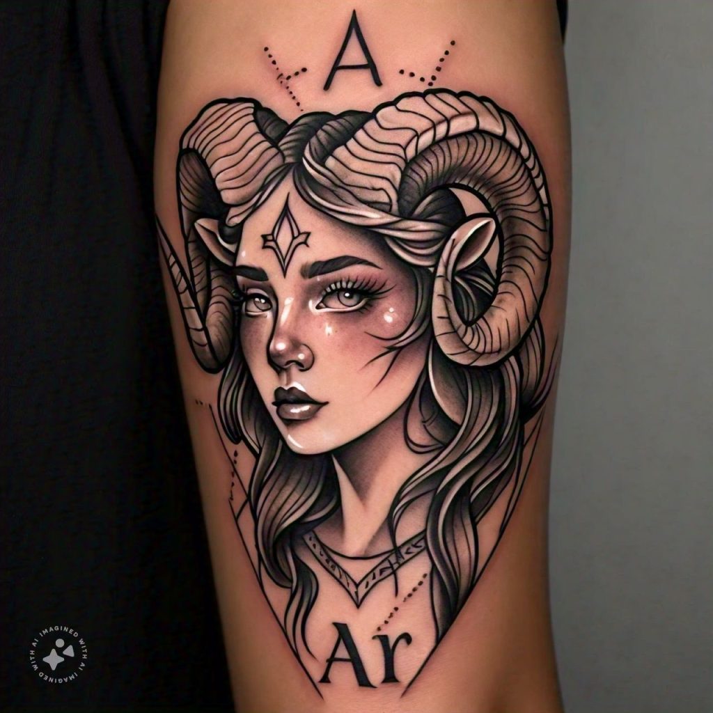 15 Uniquely Georgies Aries Zodiac Sign Tattoos