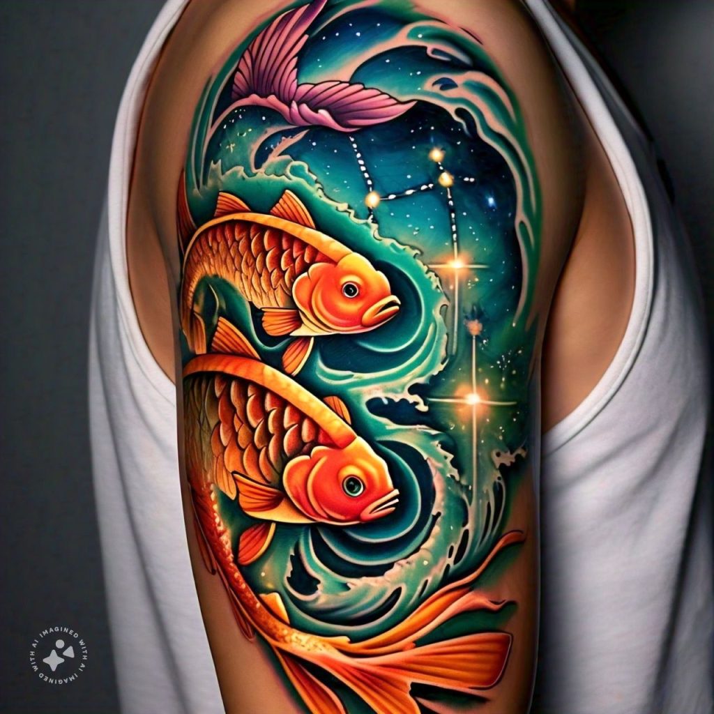 15 Uniquely Georgies Pisces Zodiac Sign Tattoos