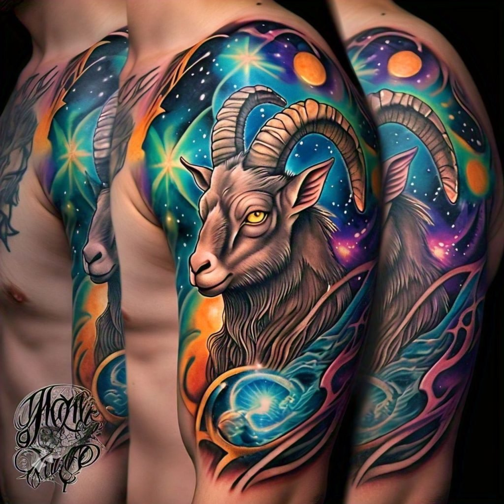 15 Uniquely Georgies Capricorn Zodiac Sign Tattoos