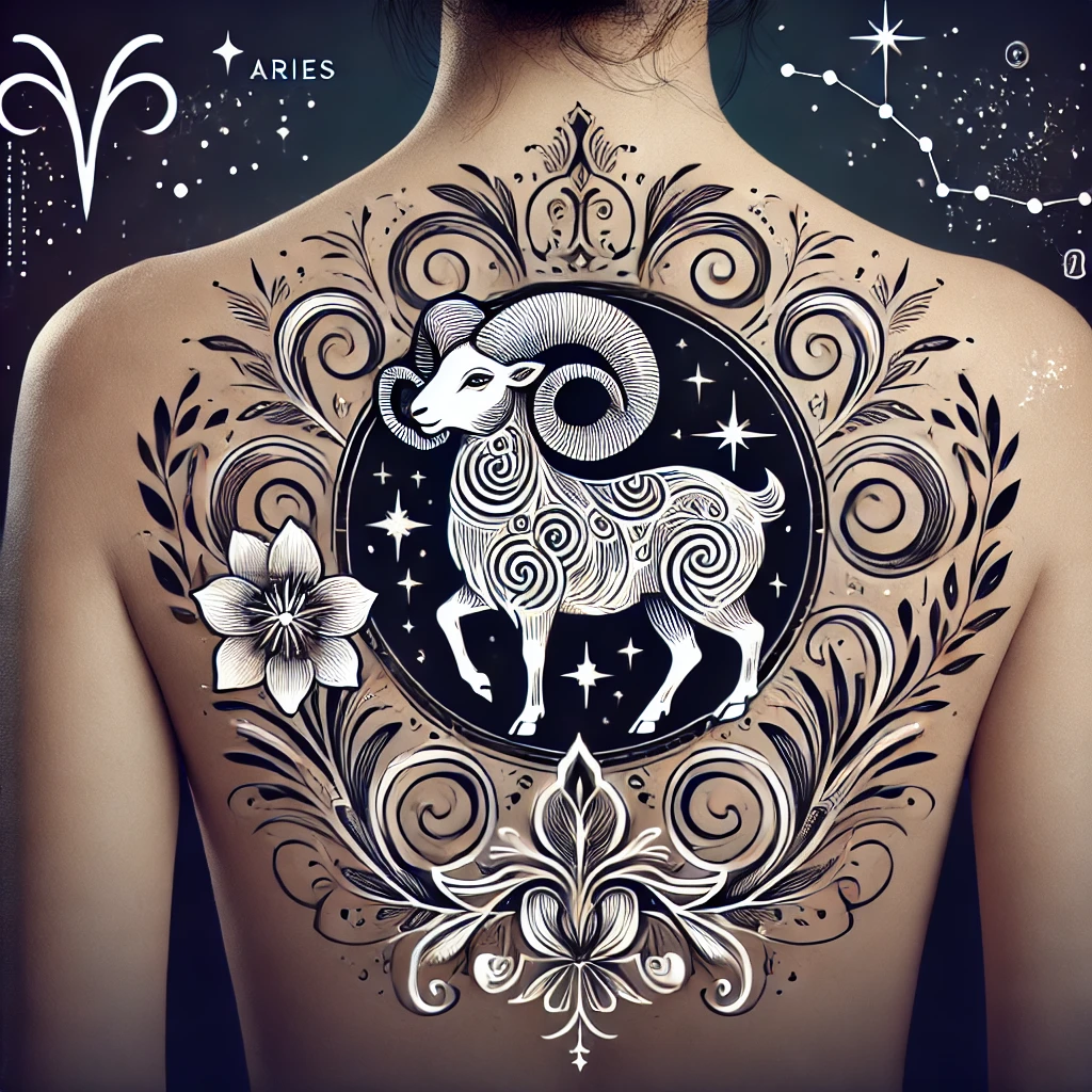 Aries Woman Back Tattoo Ideas Gallery