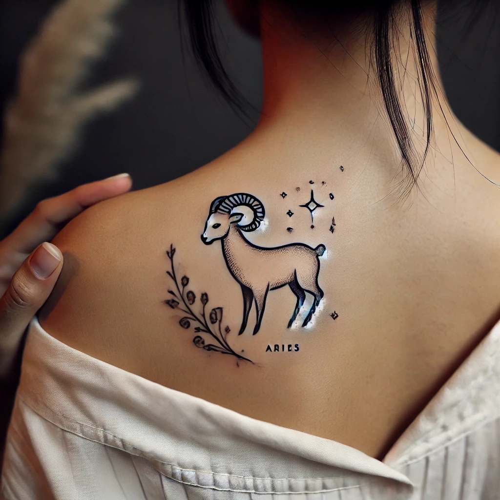 Aries Woman Back Tattoo Ideas Gallery