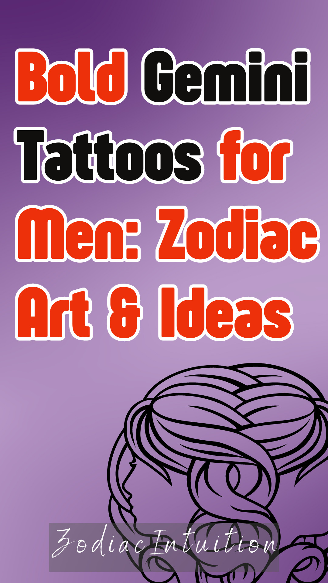 Bold Gemini Tattoos for Men: Zodiac Art & Ideas